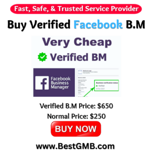 Get your business ahead! Buy a Verified Facebook Business Manager account today—quick approval, secure & trusted, boost your online presence now!